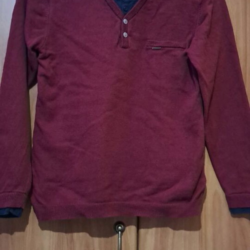 Benetton shirts pack of 3 like new, size M, blue and red