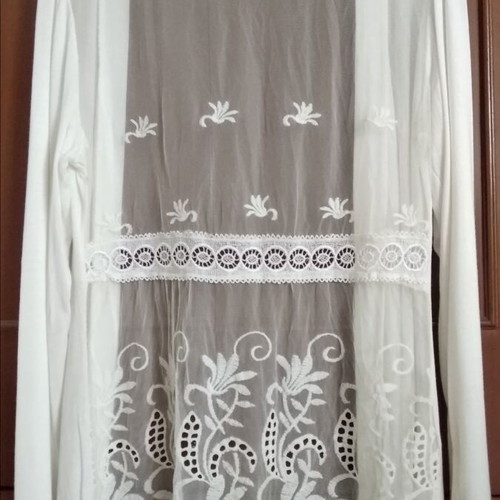 Cotton tunic like new, white, size S