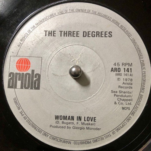The Three Degrees Woman In Love vinyl 7" 45 RPM used, pop