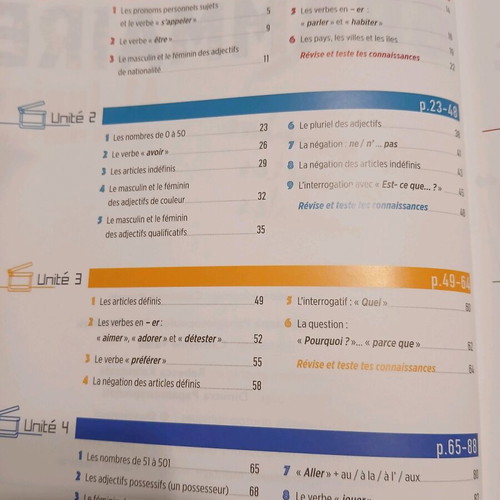 French Grammar Book A1 Junior teacher's edition like new