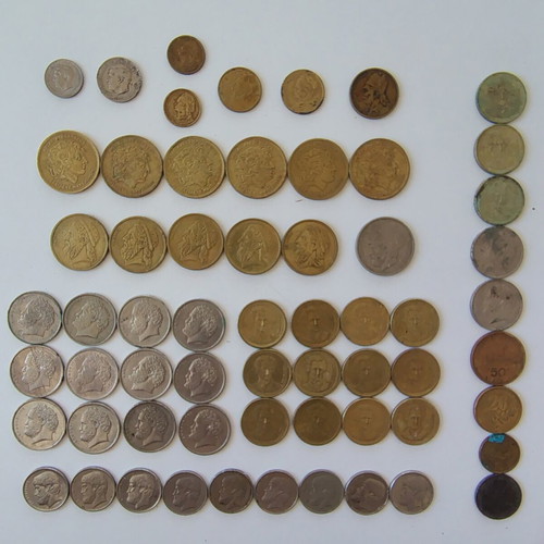 Greek collectible drachma coins used, various conditions