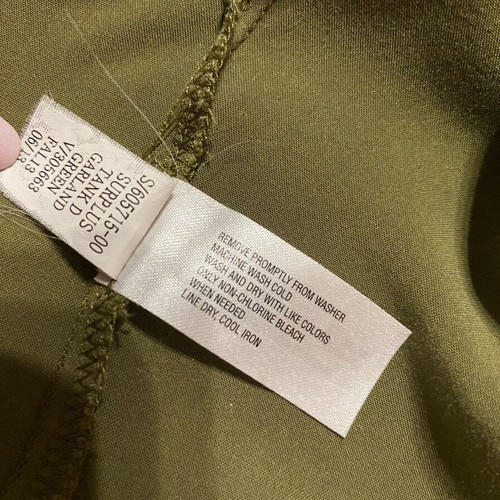 GAP sleeveless shirt dress in khaki