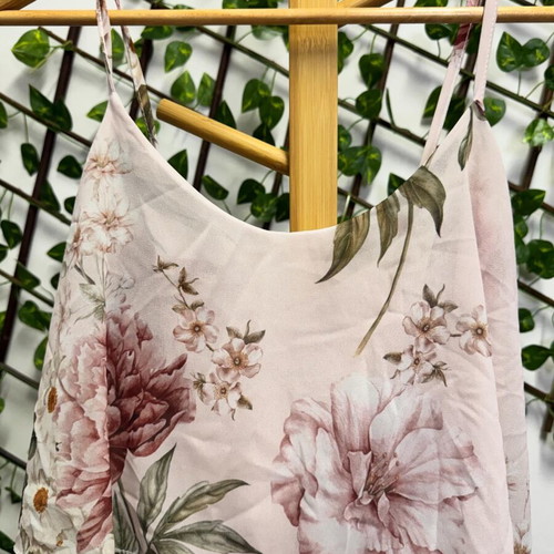 Floral dress like new, size M, pink