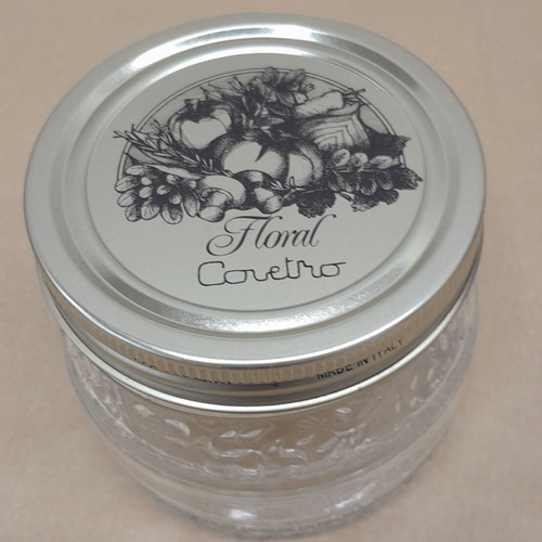Set of 3 glass storage jars with metal lids 500gr new