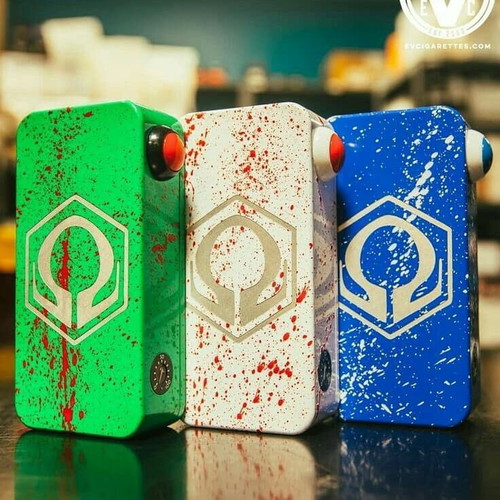 Hexohm V3 box mod used, updated version fluo green