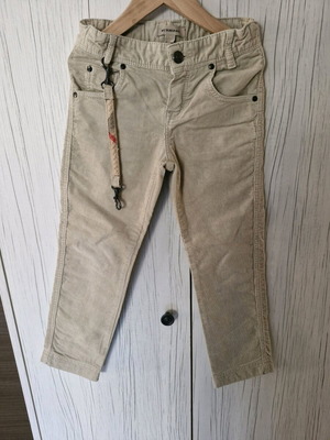 Burberry corduroy pants for boy 6 years, like new, beige, size 116 cm