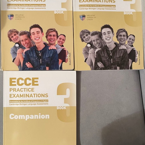ECCE books new, set of 7, Hellenic American Union with CD