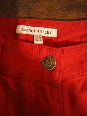 Laura Ashley red jeans new, size UK 12 EUR 38