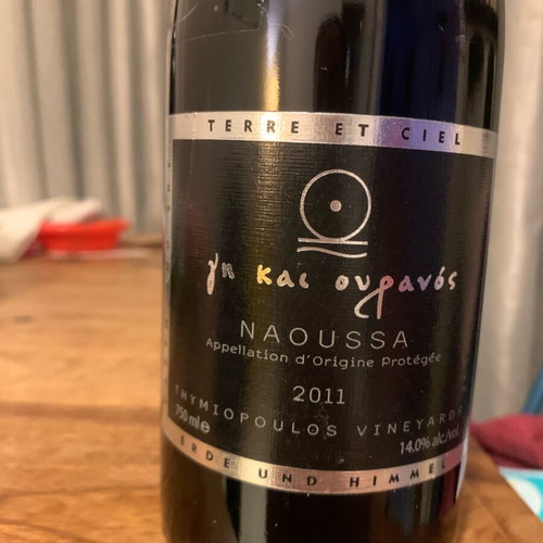 Gi kai Ouranos 2011 Xinomavro Naoussa collectible wine
