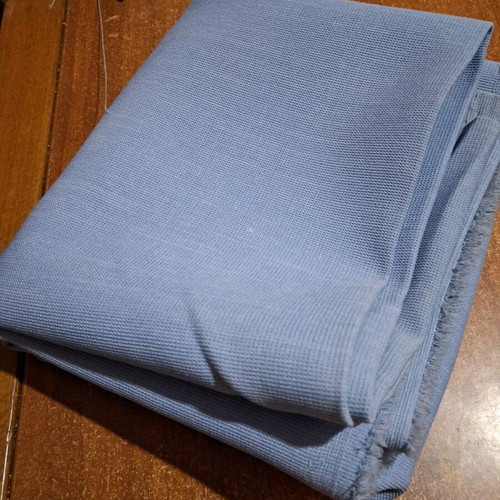 Double-width fabric in gray and ciel shades new