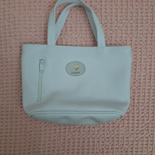 Ictyane cosmetic bag like new, white, PVC