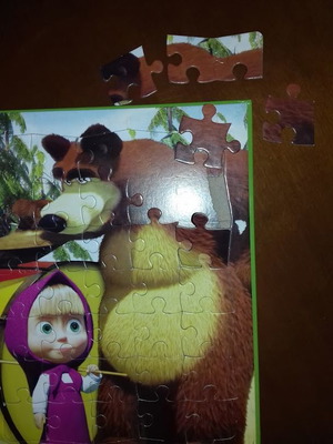 Puzzle book like new, Russian