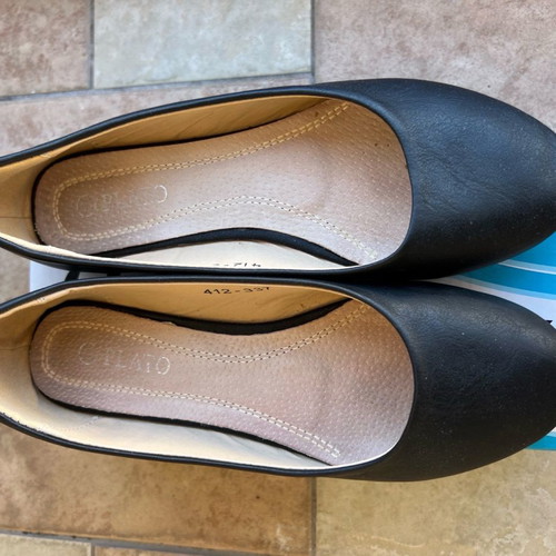 Women's ballerina shoes used, black, size 37
