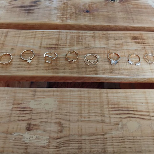Fo Bijou Rings set of 10 new