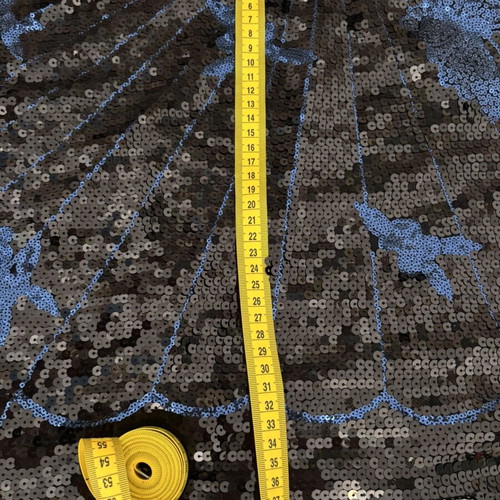 Vintage sequin dress like new, blue and black, size M