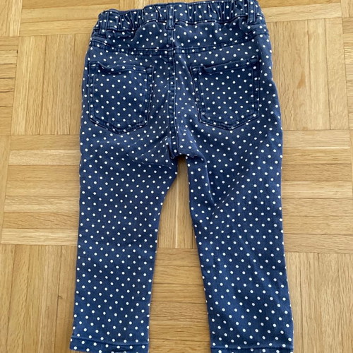 Jeans polka dot baby leggings 12-18 months used H&M