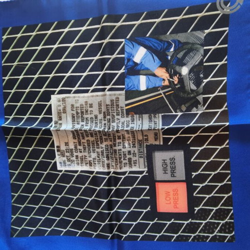 Silk collectible scarf, original box, made in Greece