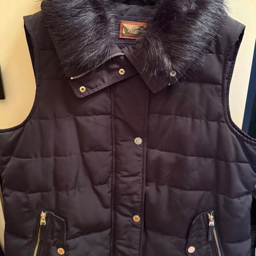 Marks and Spencer sleeveless jacket black like new, size 4XL