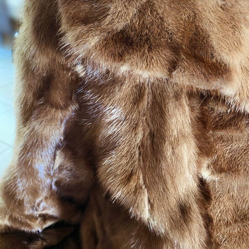 Vintage mink fur coat size S/M like new, brown