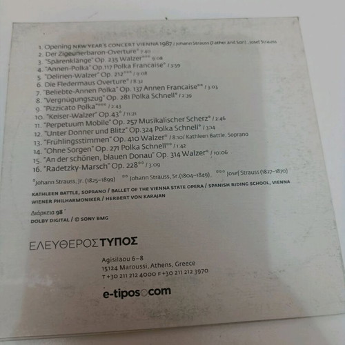 CD Herbert von Karajan Vienna 1987 used, classical music