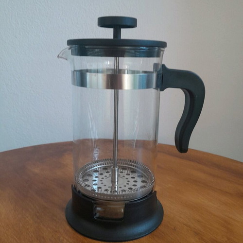 French Press Coffee Maker IKEA 1Lt like new, glass, plastic, stainless steel