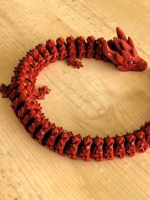 Red dragon new, 3D printed