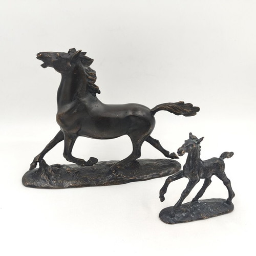 Erich Saalmann bronze horse sculptures used