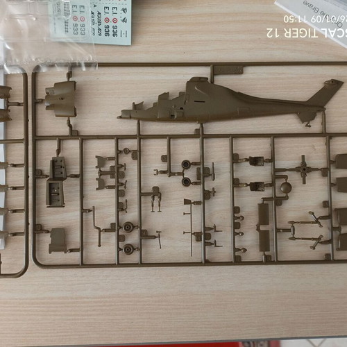 A 129 Mangusta Helicopter 1/72 Italeri new kit