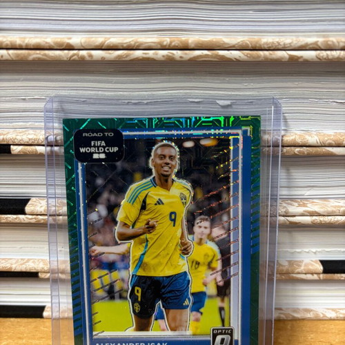 Panini Donruss Road To FIFA World Cup Alexander Isak Optic Teal Mojo new