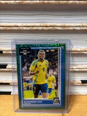 Panini Donruss Road To FIFA World Cup Alexander Isak Optic Teal Mojo new