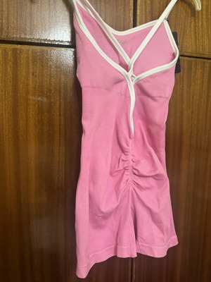 One-piece jumpsuit new, short, pink fuchsia