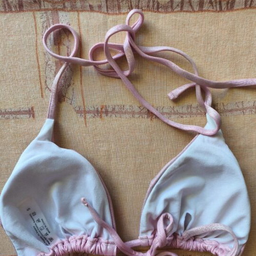 Women's bikini set pink iridescent new