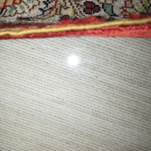 silk carpet handmade, HEREKE, in silk warp (its retail price is over 17,000) 3.06 x 2.14