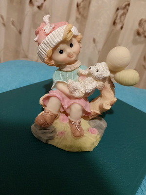 Decorative girl with teddy bear new