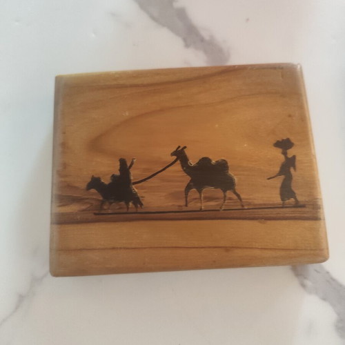 Vintage wooden cigarette cases from Jerusalem, like new