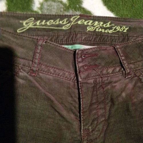 Guess Capri Pants new, size L, brown green (olive)