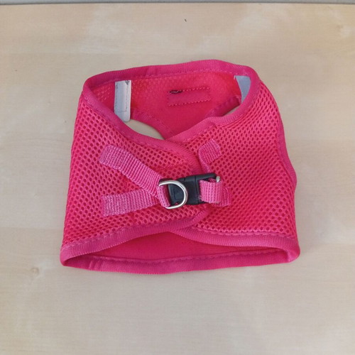 DogFed pink step-in dog harness with leash like new