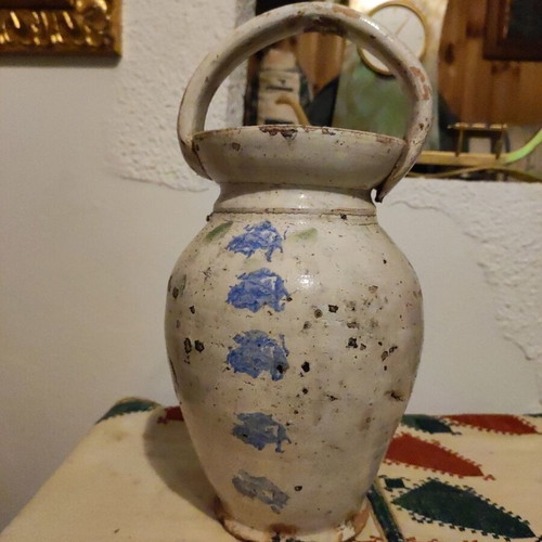 Ceramic basket used from Marousi or Kos, height about 30cm