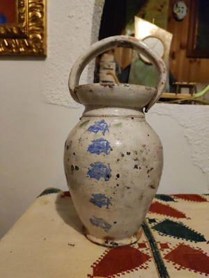 Ceramic basket used from Marousi or Kos, height about 30cm