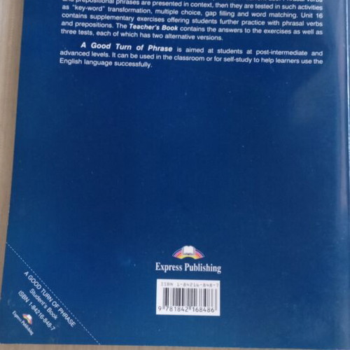 A Good Turn of Phrase Advanced Practice book like new, English