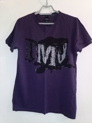 Bershka T-shirt, purple, size M