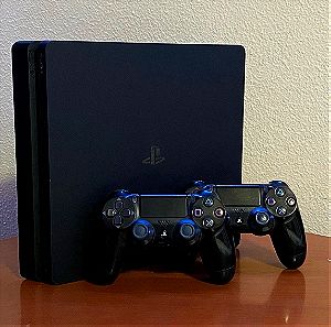 PlayStation 4 Slim + 2 χειριστήρια (δείτε περιγραφή)
