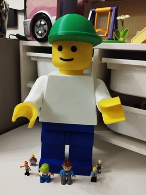 Giant 3D printed figure 42cm new, custom colors