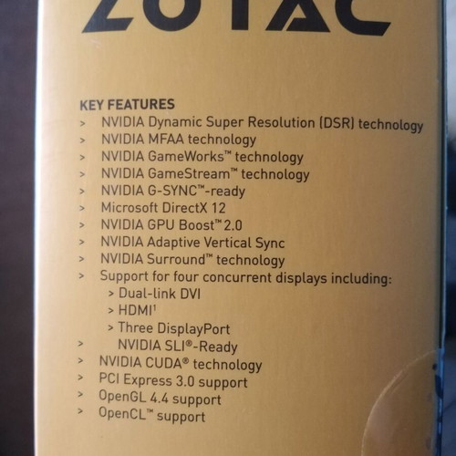 Zotac GeForce GTX 960 graphics card, 2GB DDR5