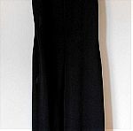  Maxi μαύρο φόρεμα με ιδιαίτερο διάφανο σχέδιο Amaya Arzuaga - Large