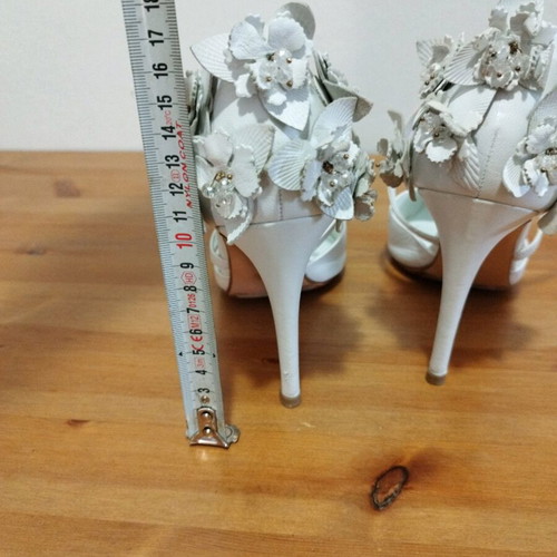 Dune London shoes used, white, size 39, wedding heels