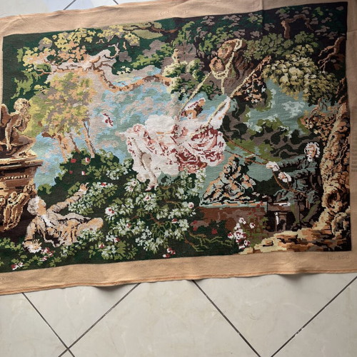 Handmade tapestry like new, large 1.06x0.74 m