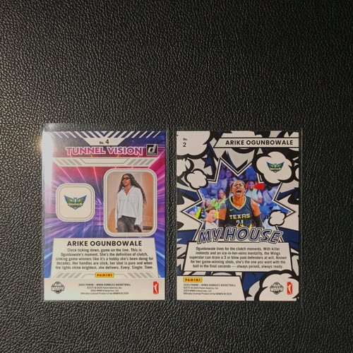 2025 Panini Donruss WNBA Arike Ogunbowale cards like new