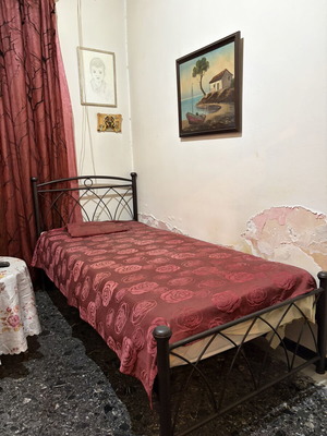Metal single bed frame 90x200 cm, no mattress