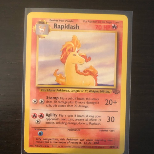 Pokémon Rapidash card like new, genuine
